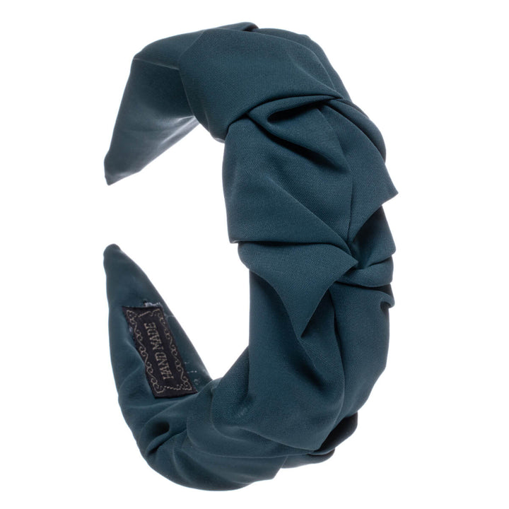 Skrynkligt brett monokromt hårband 5,5cm