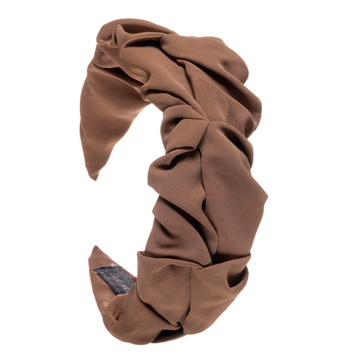 Skrynkligt brett monokromt hårband 5,5cm