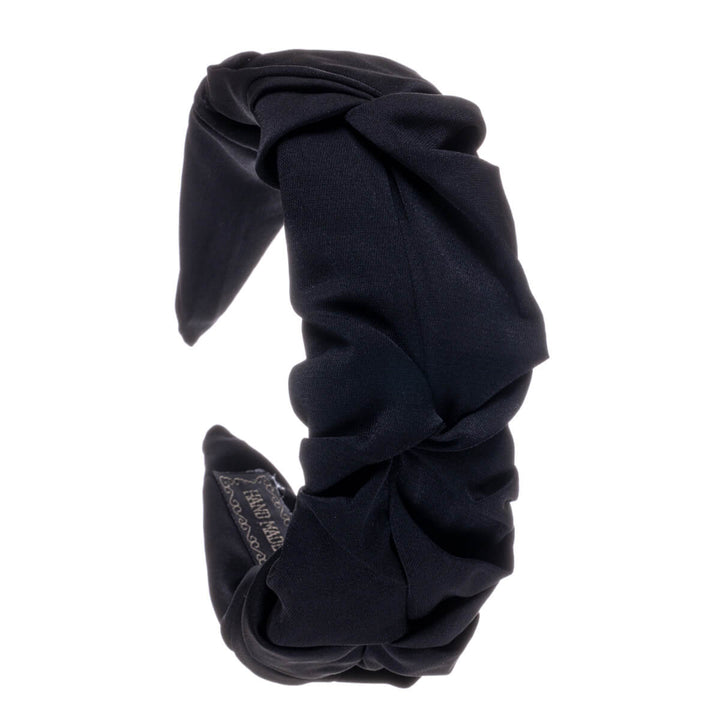 Skrynkligt brett monokromt hårband 5,5cm