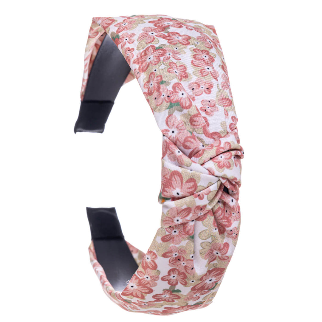 Floral hairband with knot 3,1cm