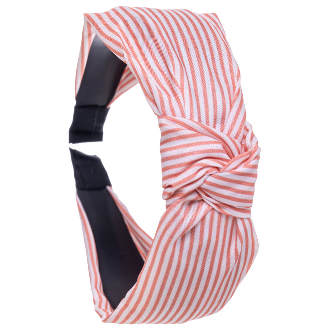 Randigt hårband med knut 3,1cm