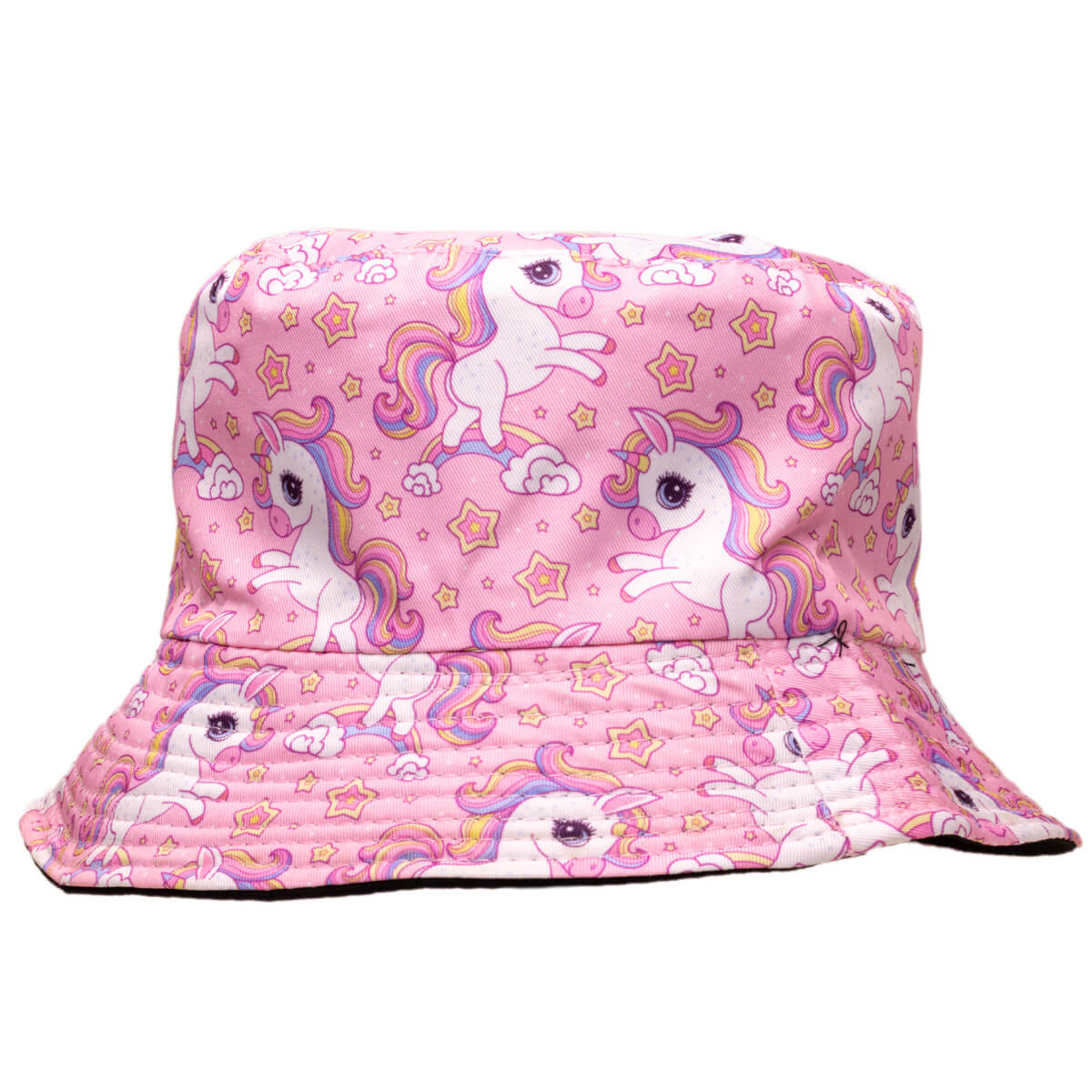 Unicorn children's fishing hat reversible
