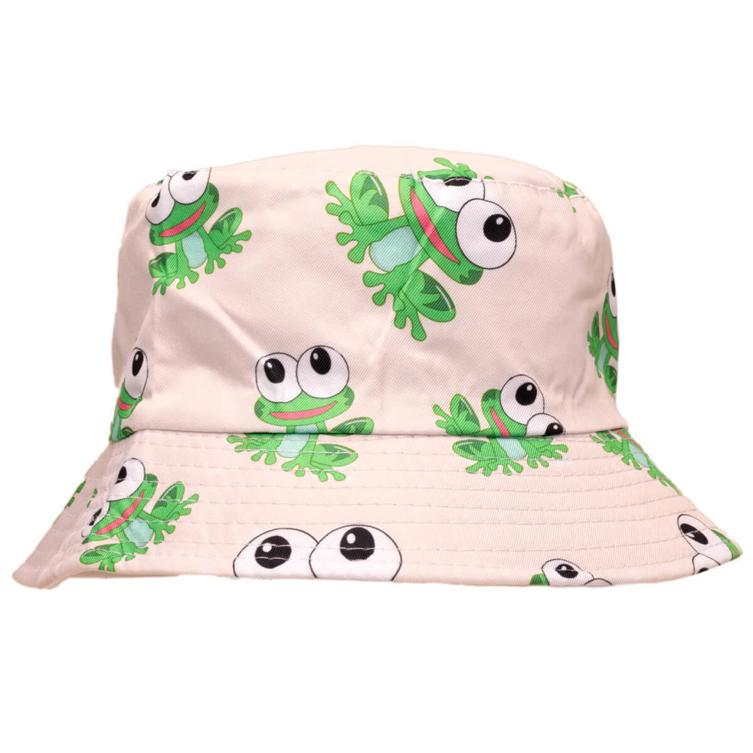 Frog children's fishing hat reversible