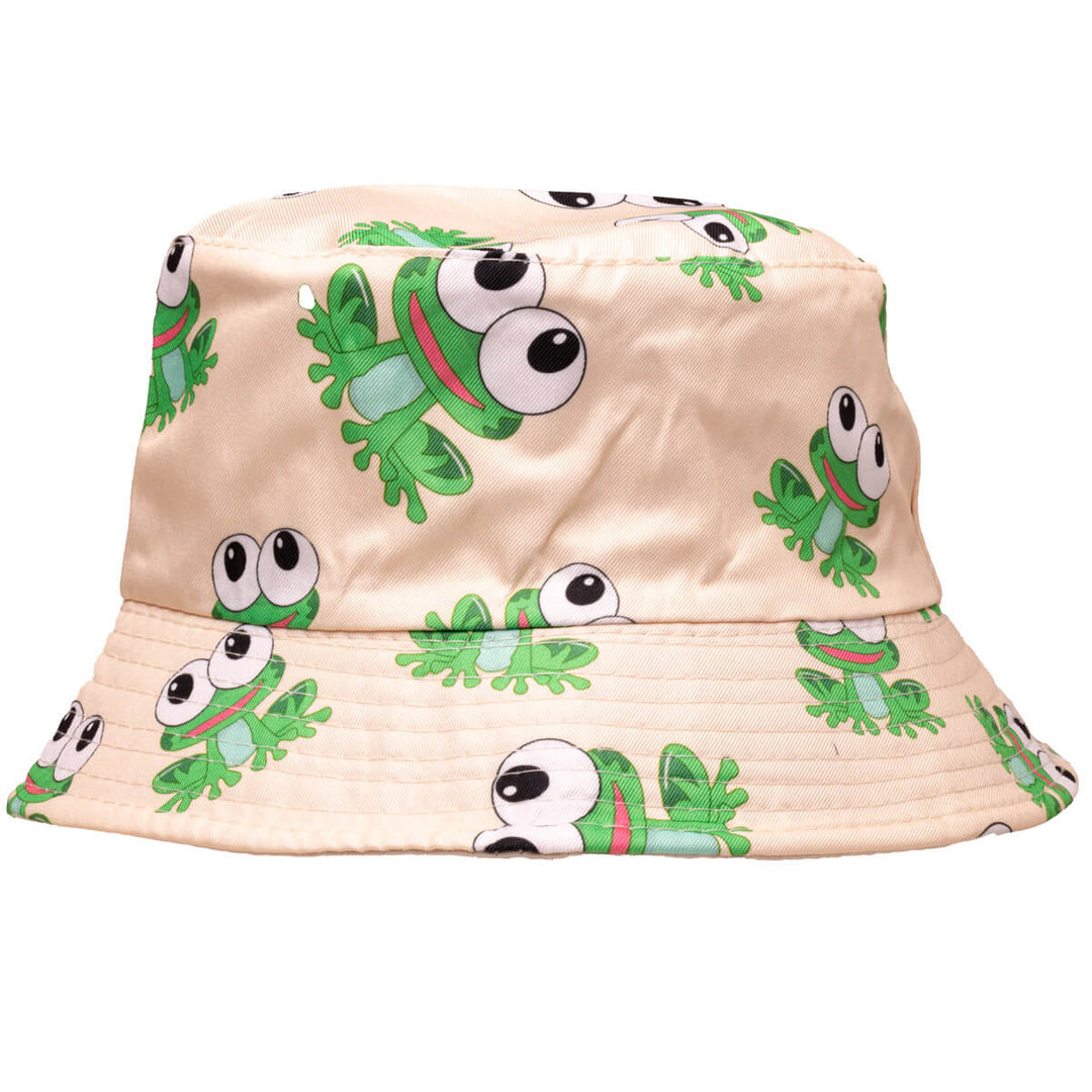 Frog children's fishing hat reversible