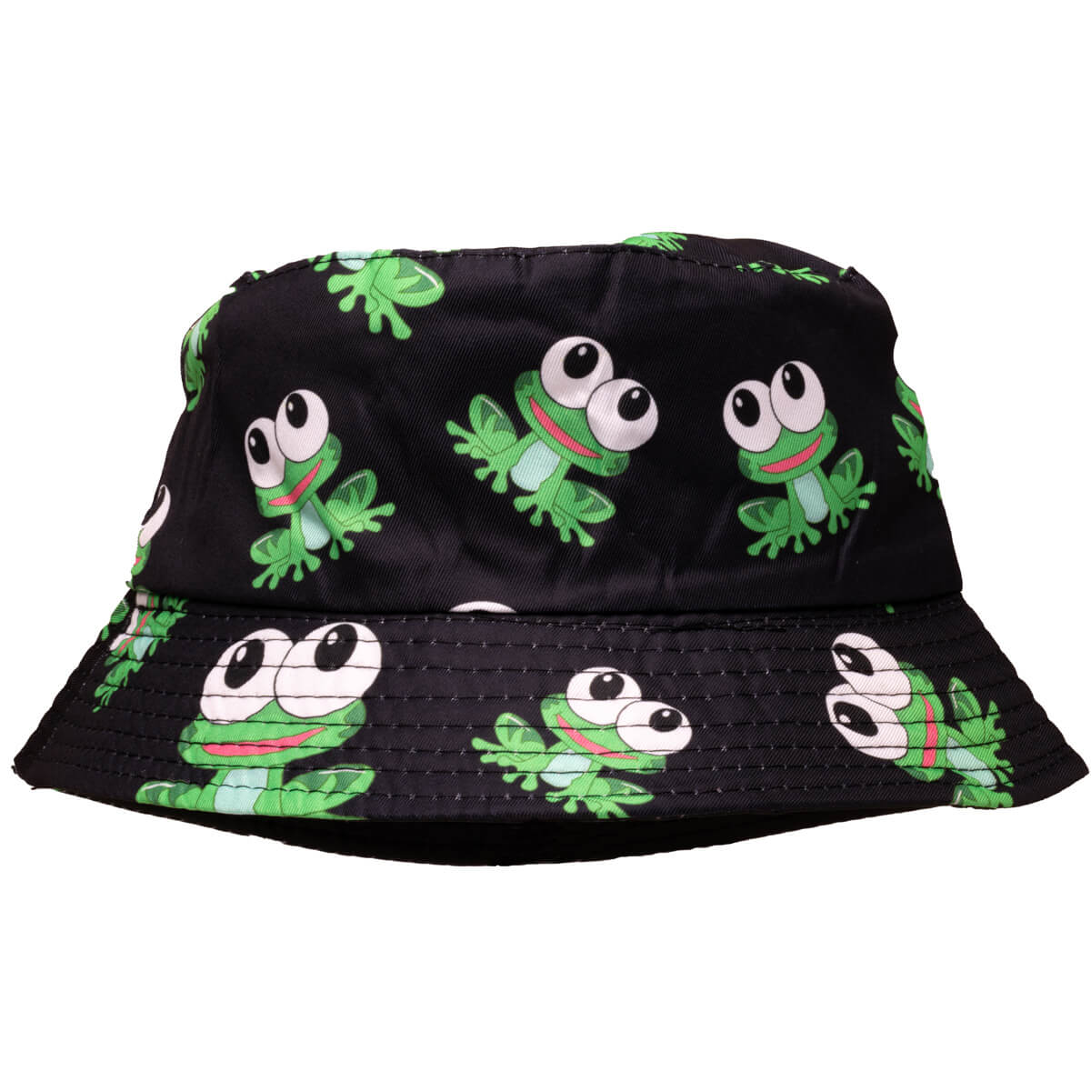 Frog children's fishing hat reversible