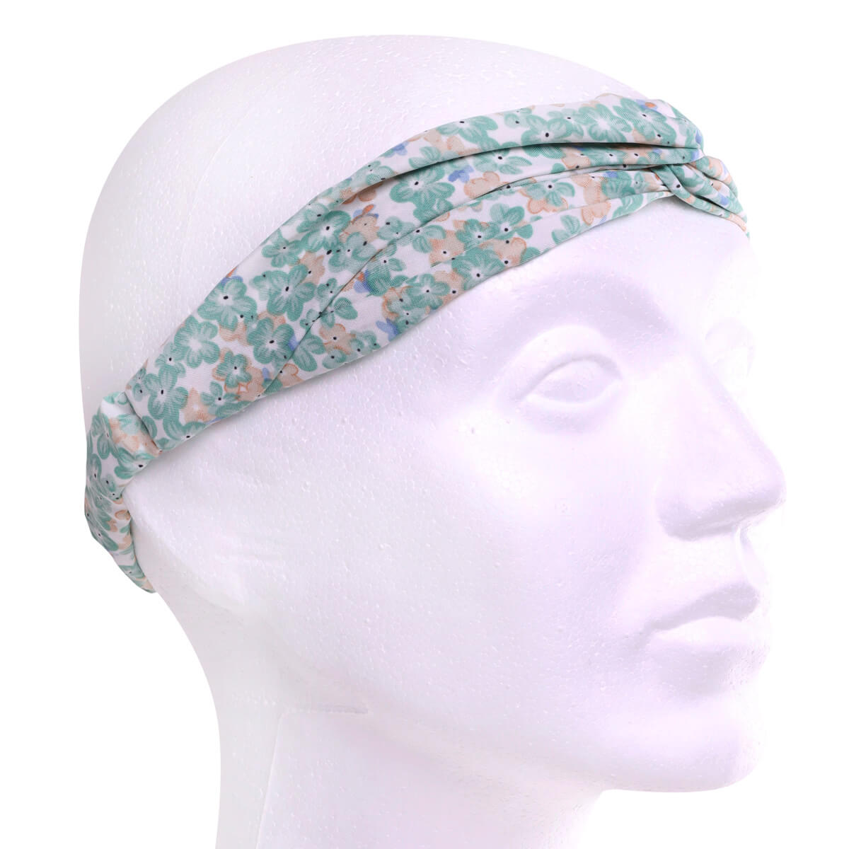 Floral patterned fabric elastic hairband
