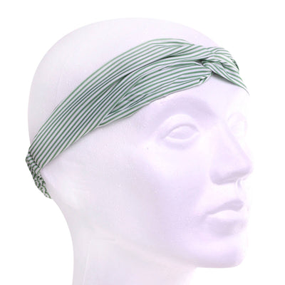 Striped fabric elastic hairband