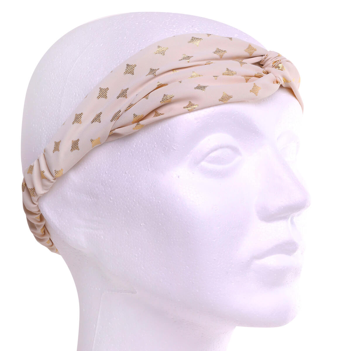 Square fabric elastic hairband