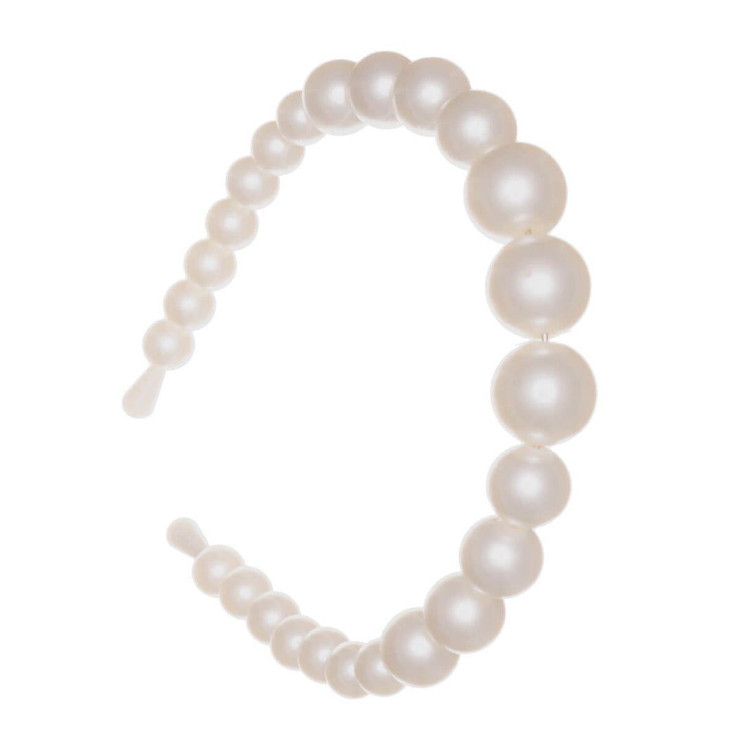 Spektakulärt pärlhalsband pärla hårspänne stora pärlor