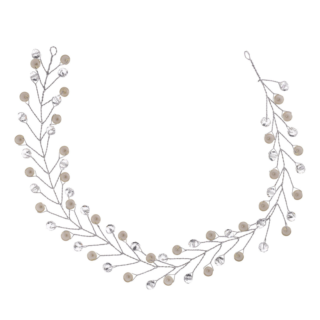 Shapeable hair ornament pearl 33cm