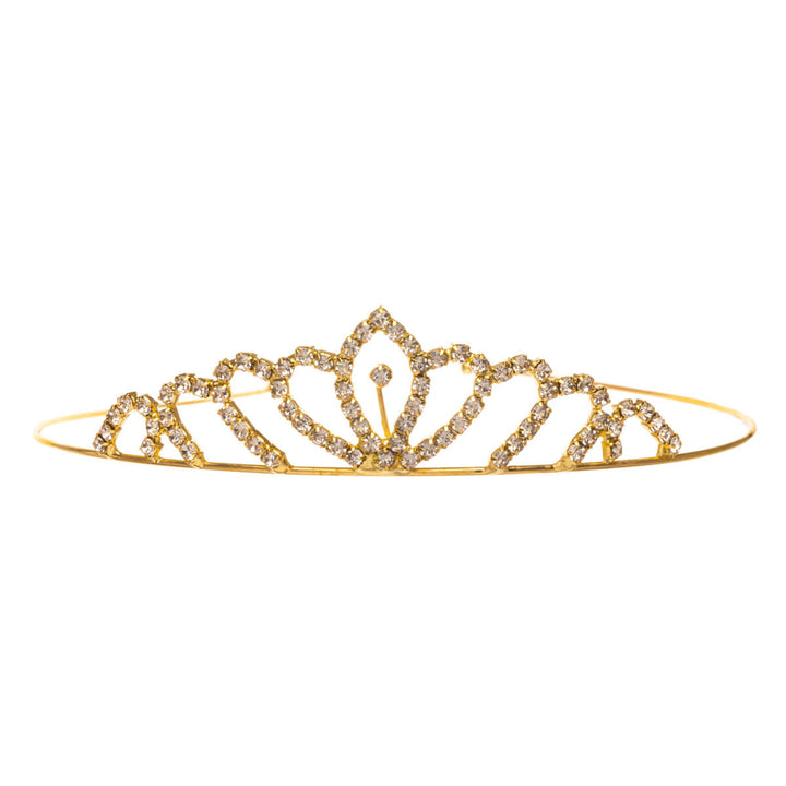 Glass stone tiara hairstyle hair clip