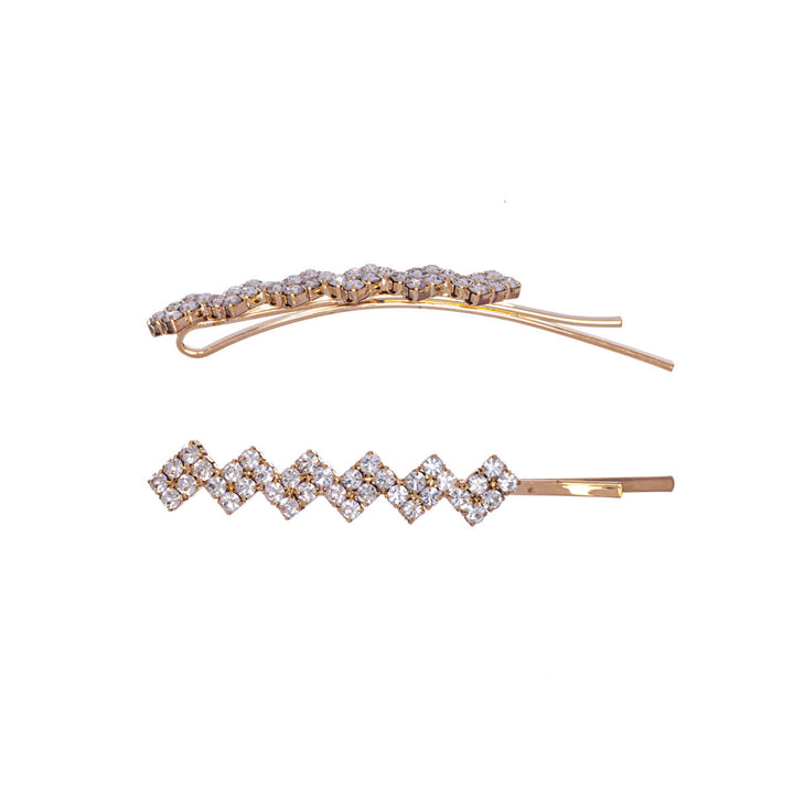 Rhinestone in the hairpin 2pcs