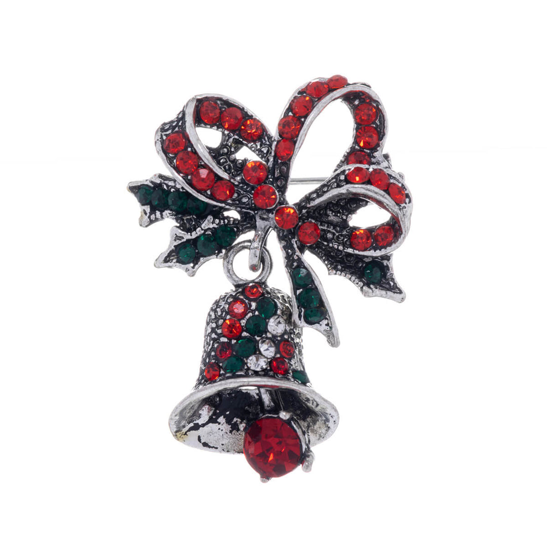 Christmas brooch Christmas clock