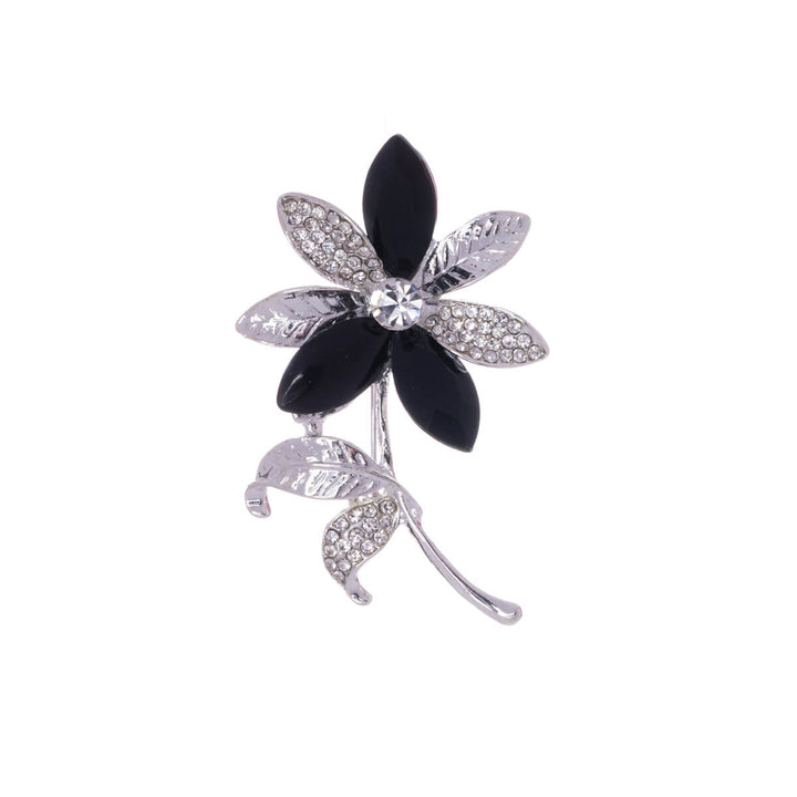 A glittering flower of the brooch