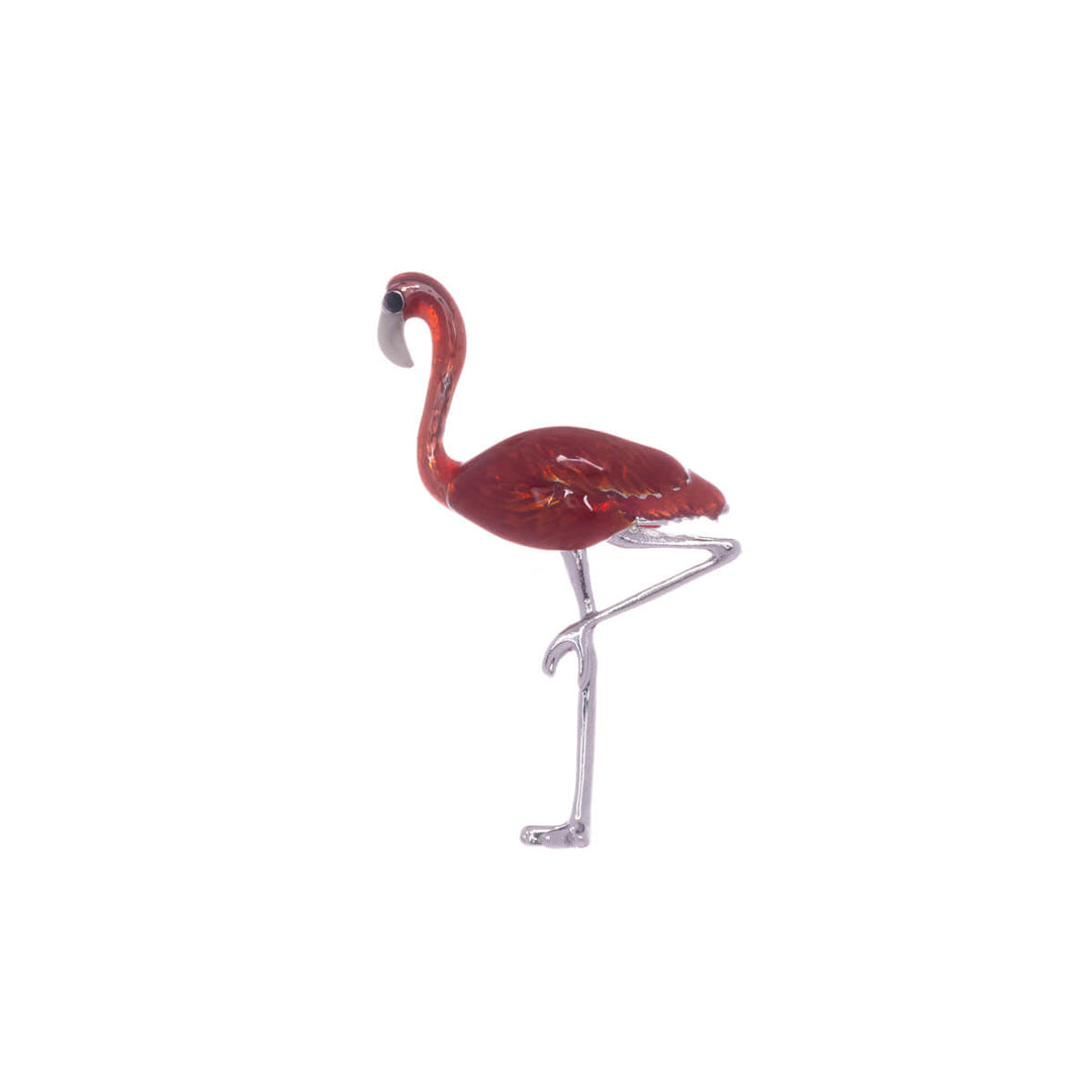 Flamingo brooch