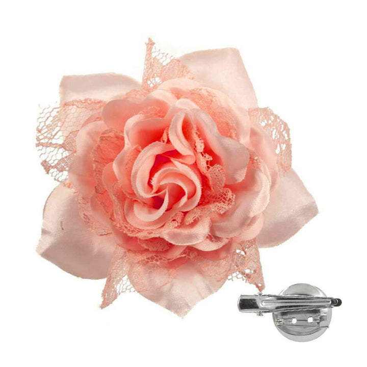 Lace rose hair flower and costume flower