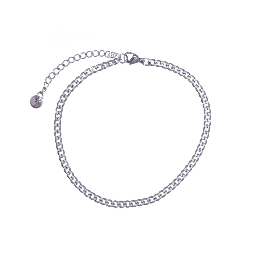 Steel ankle chain armour chain ankle bracelet (Steel 316L)