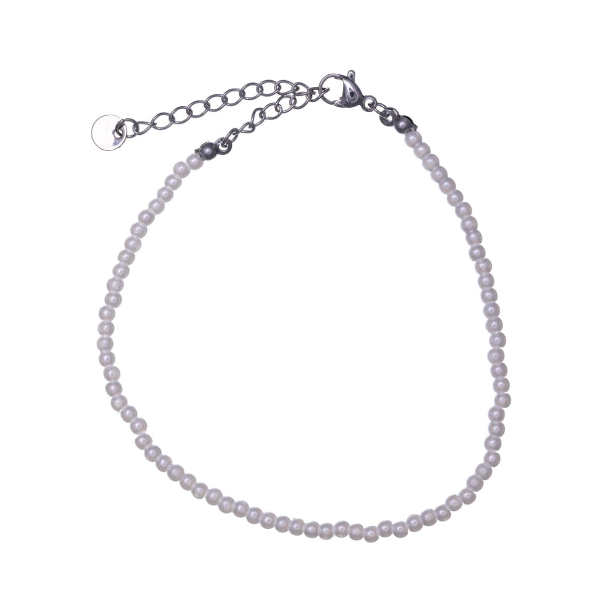 Steel bead ankle chain 3mm (Steel 316L)