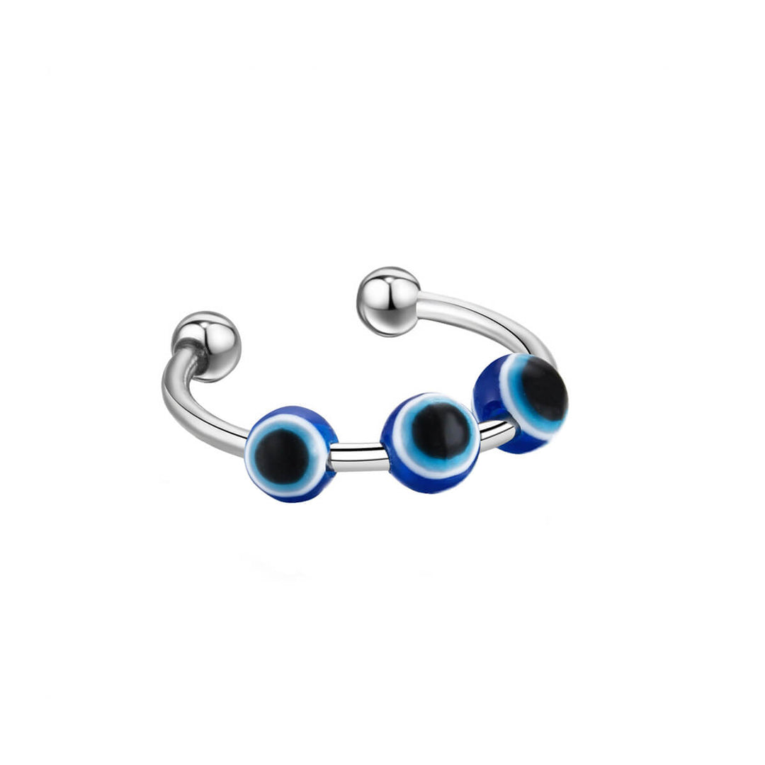 Evil eye anti-stress ring stress ring (Steel 316L)