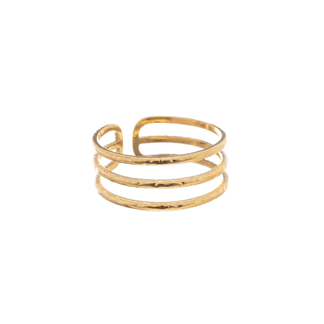 Tredelad ring (stål 316L)