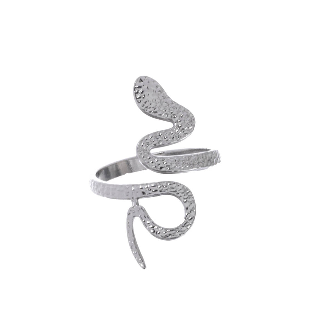 Snake ring enkel storlek stålring (Stål 316L)