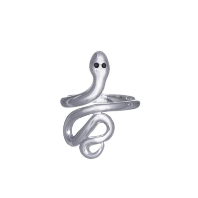 Snake ring one size fits all steel ring (Steel 316L)