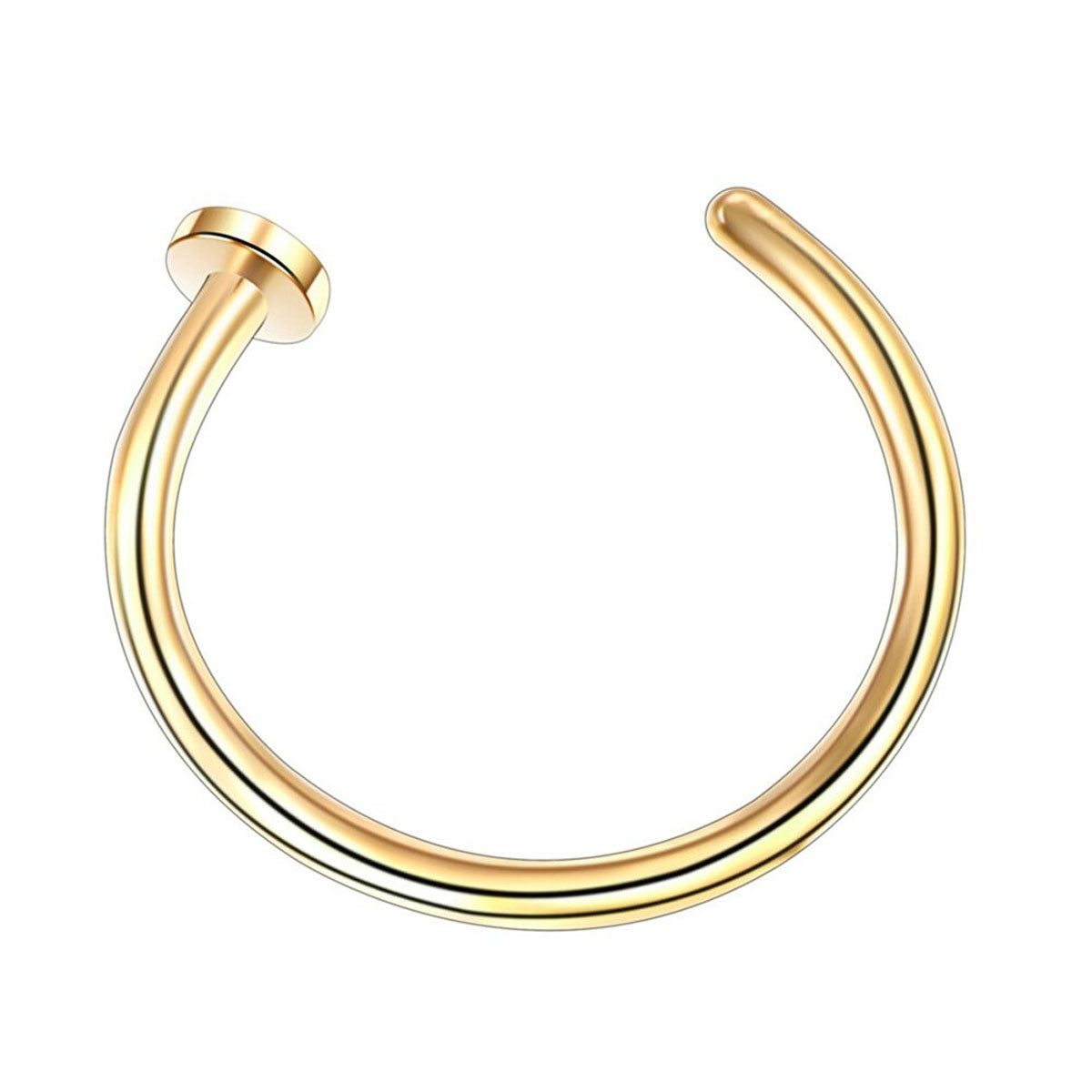 Nasal ring näsa smycken 1,0 mm (stål 316L)