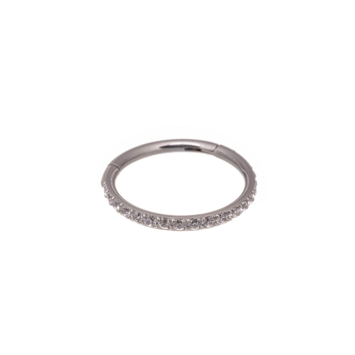 Hinged segment ring clicker pebbled 1.2mm (steel 316L)