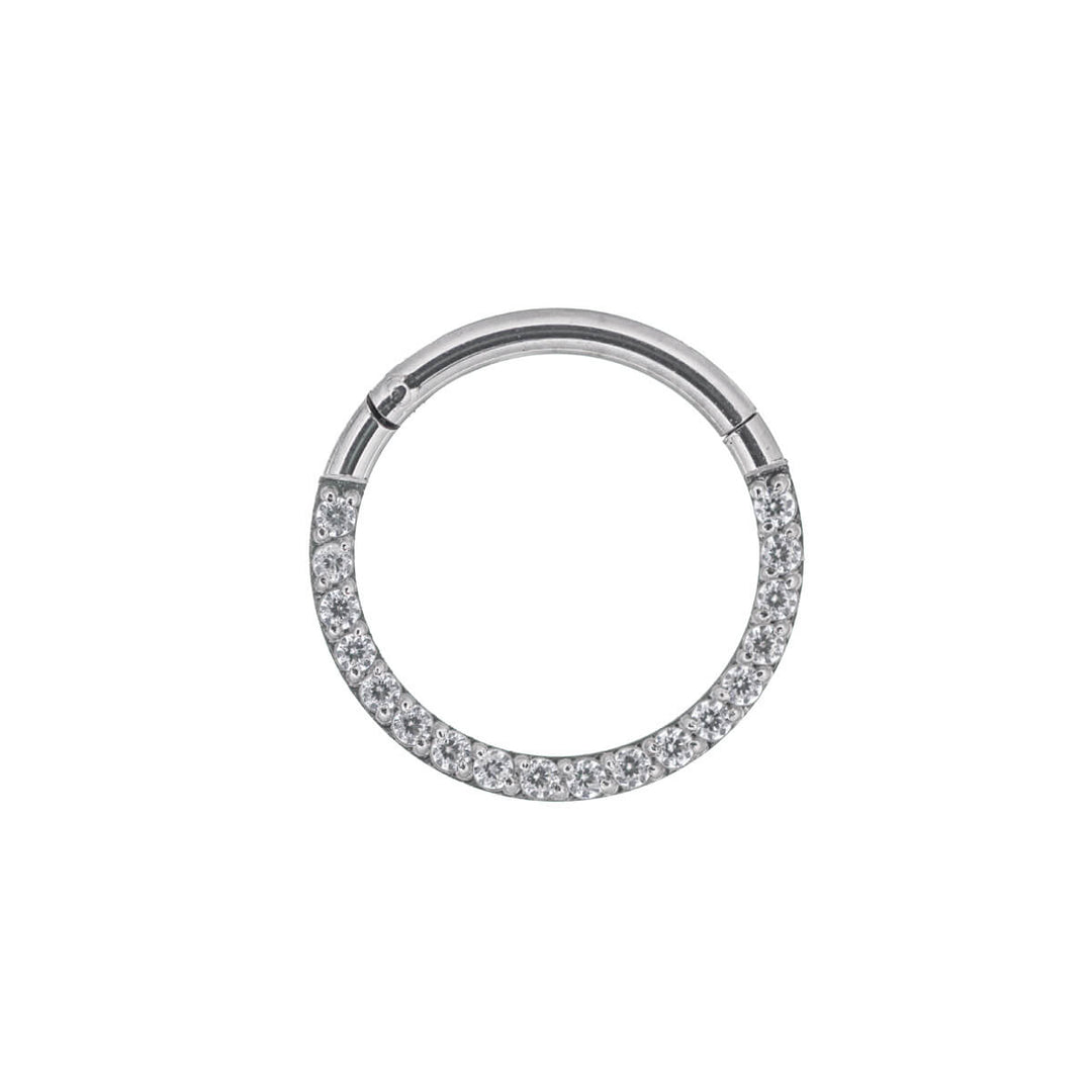 Hinged segment ring clicker pebbled 1.2mm (steel 316L)