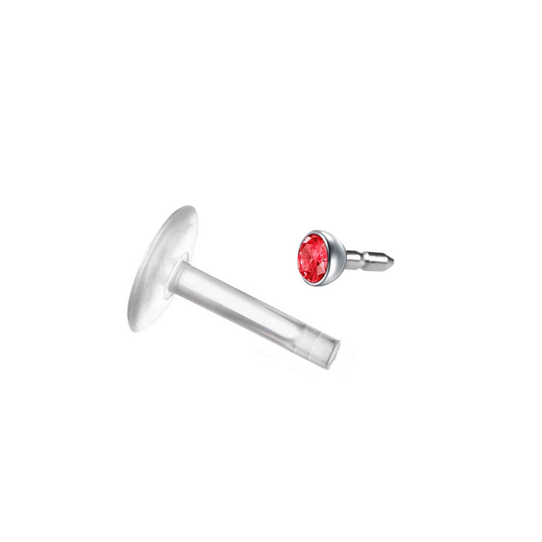 Plastlabret Steniga läppens rör 1,2 mm 8 mm (bioplast)