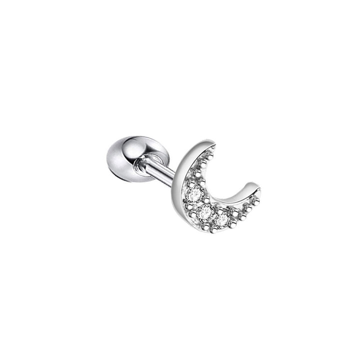 Zirconia moon bracelet 1.2mm (steel 316L)