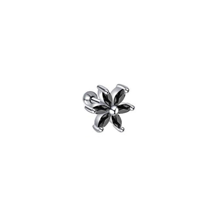 Zirconia flower bracelet 1.2mm (steel 316L)