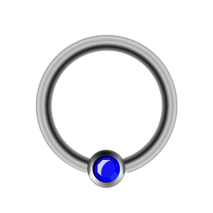 Piercingring av sten 1,2 mm (stål 316L)