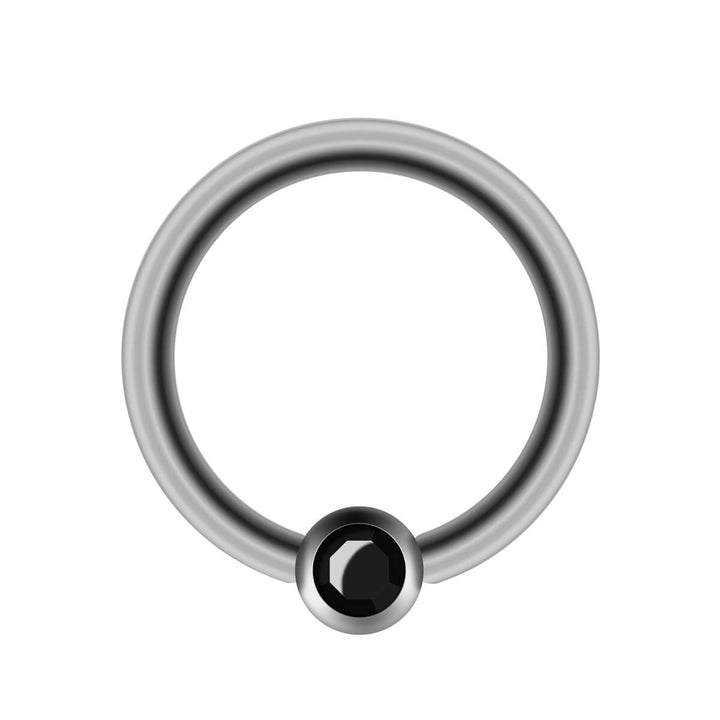 Piercingring av sten 1,2 mm (stål 316L)