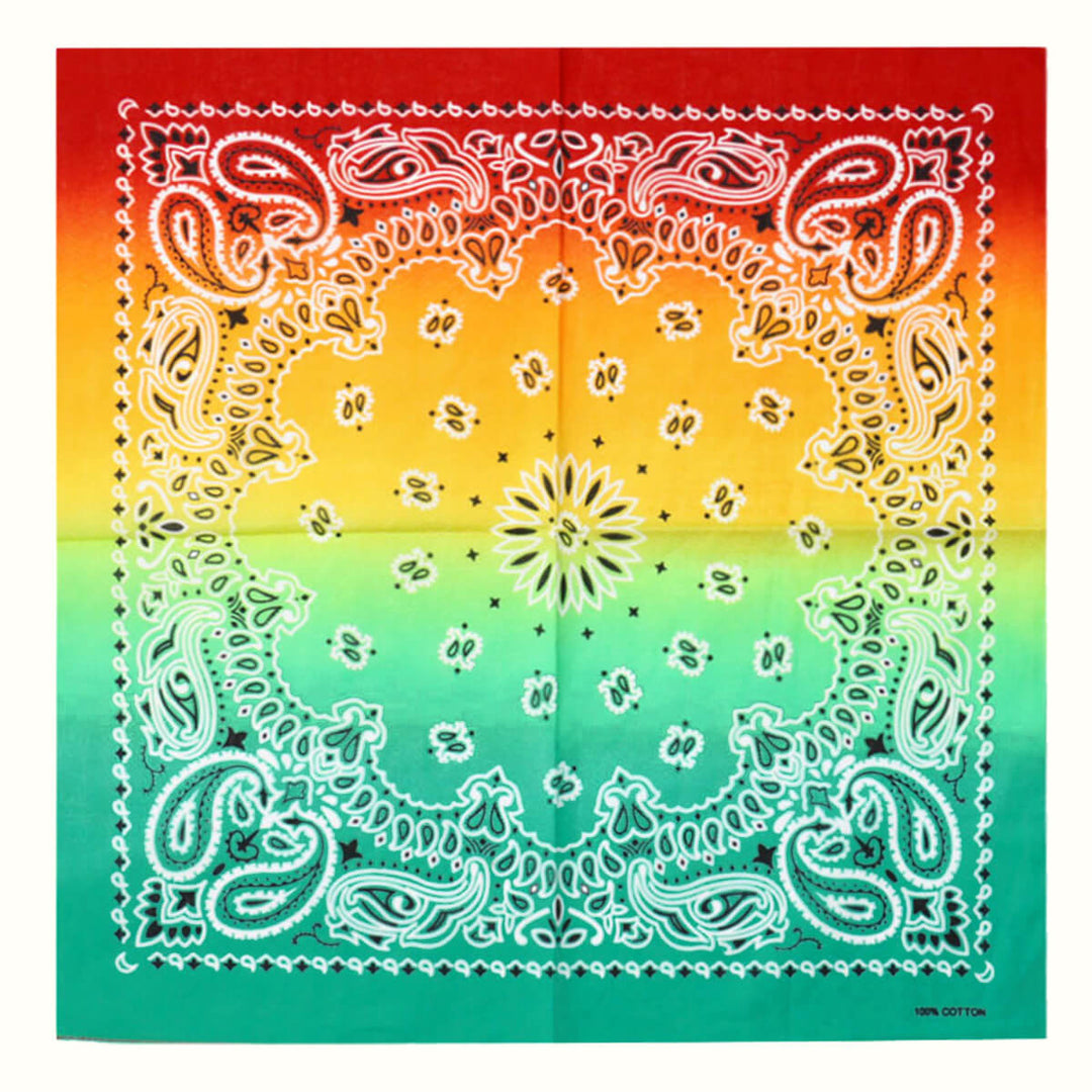 Slip-dyed Bandana scarf 100% cotton