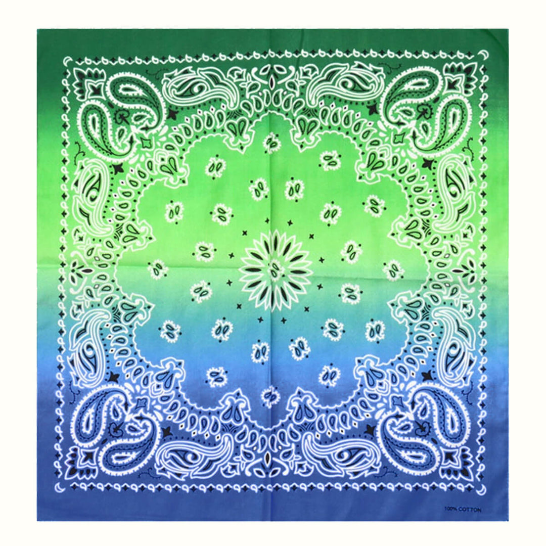 Slip-dyed Bandana-scarf 100% bomull