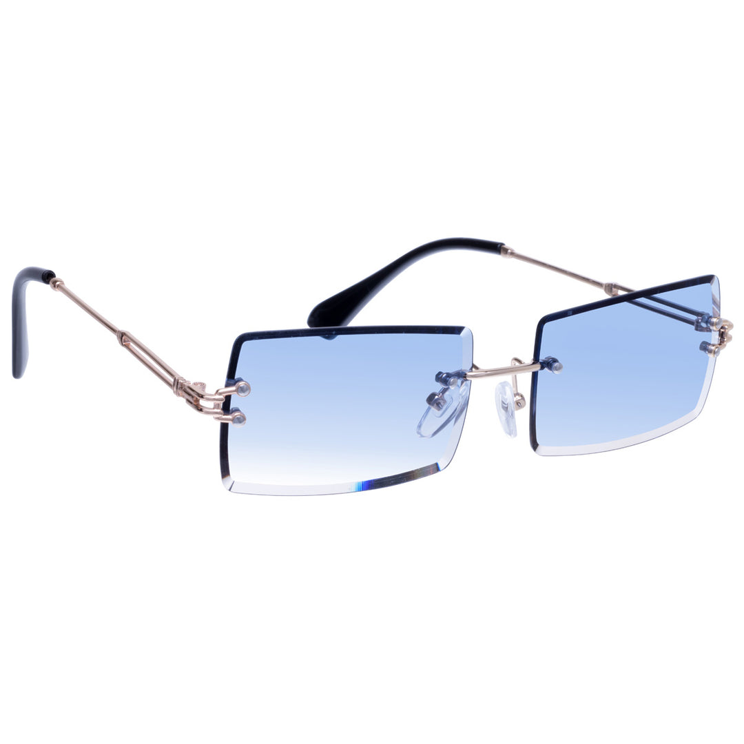 Rectangular sunglasses Frameless lenses