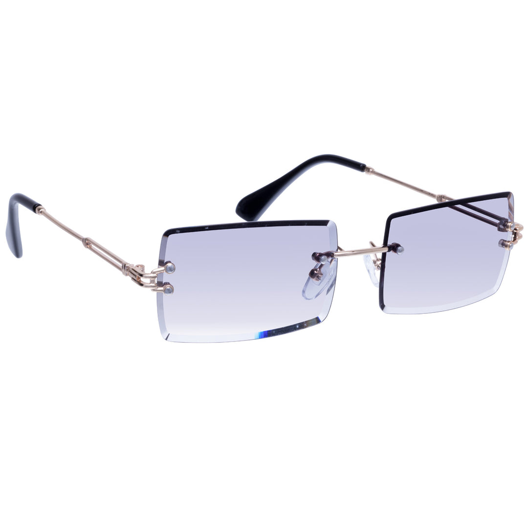 Rectangular sunglasses Frameless lenses