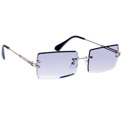 Rectangular sunglasses Frameless lenses