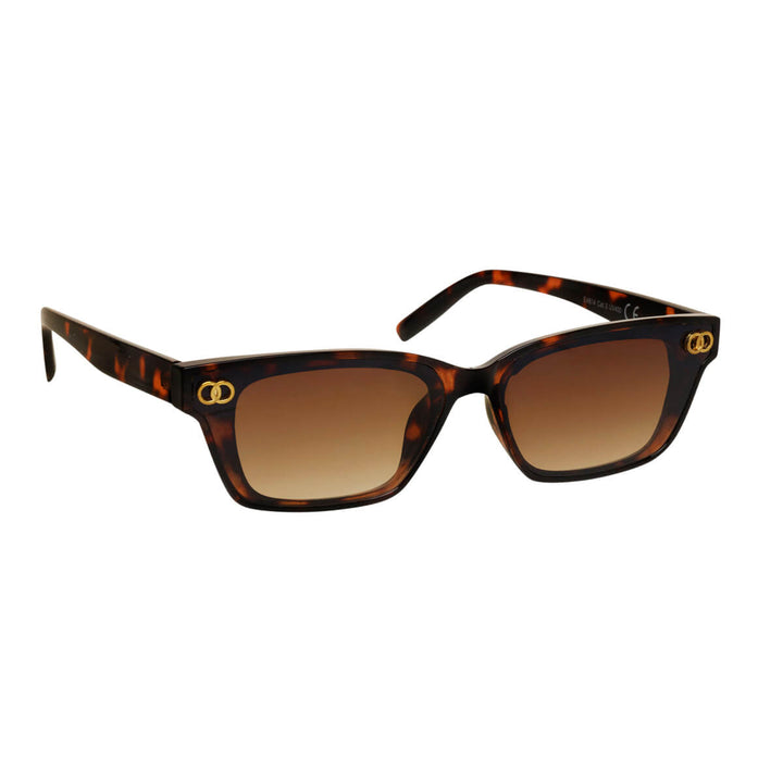 Rectangular sunglasses with decoration