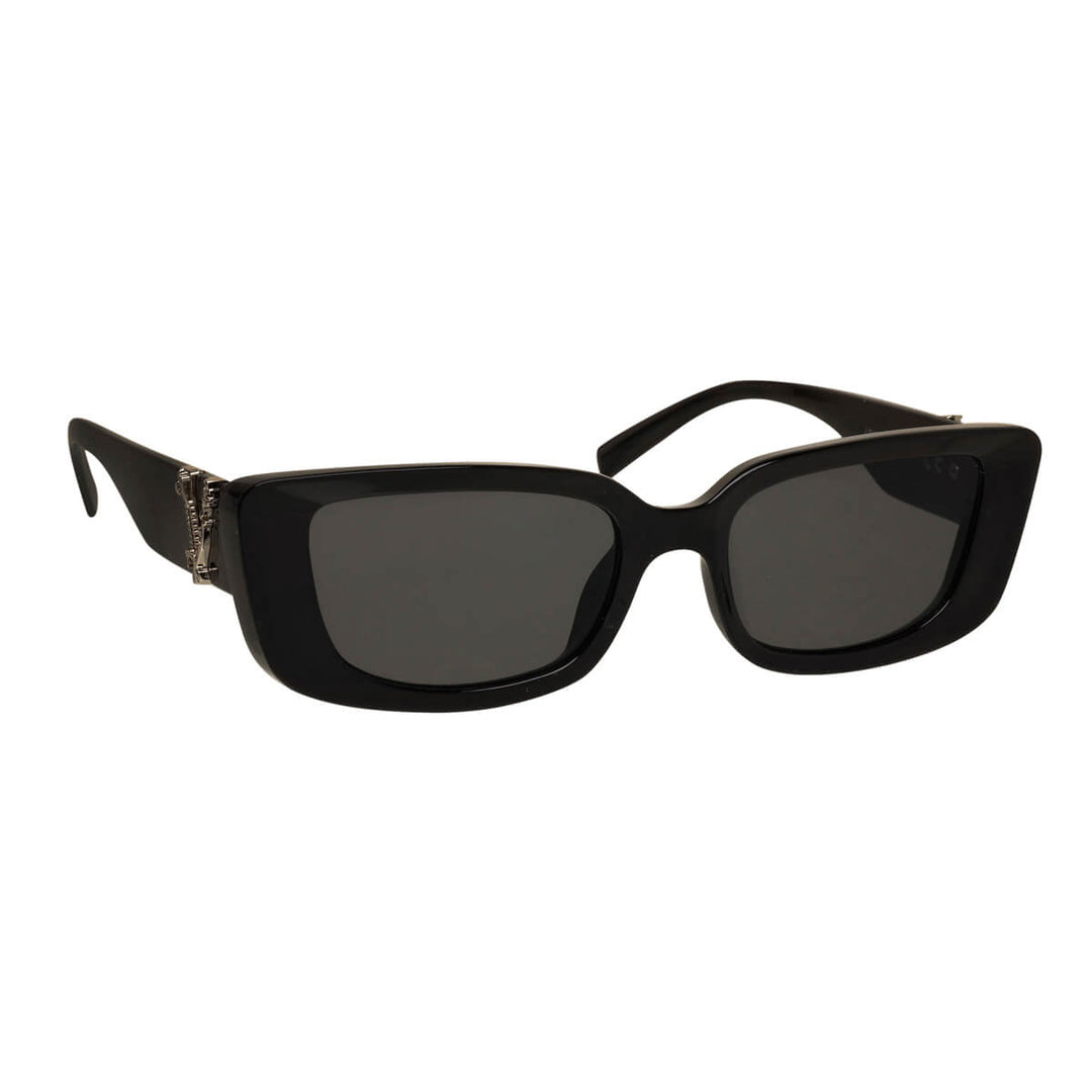 Rectangular sunglasses with decoration