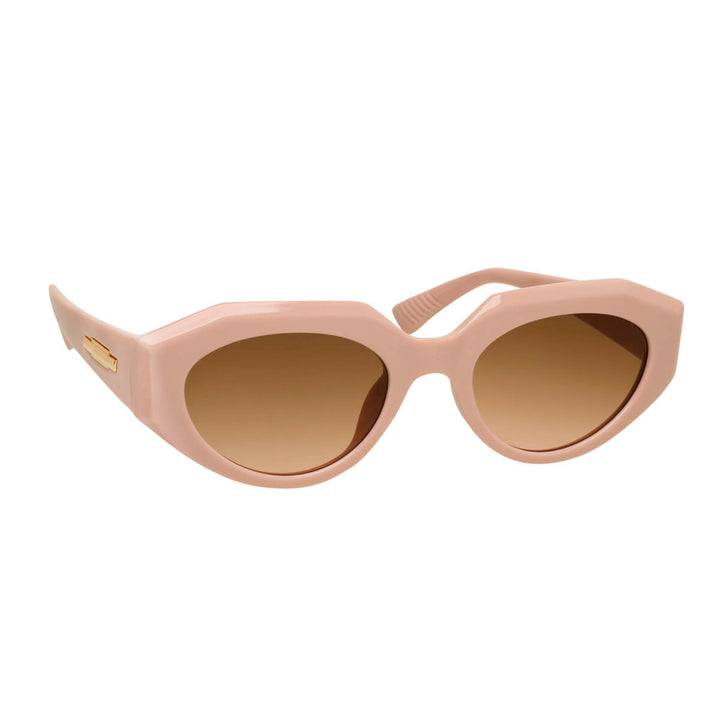 Angular oval sunglasses