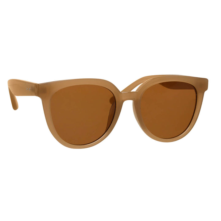 Round large sunglasses flat lenses