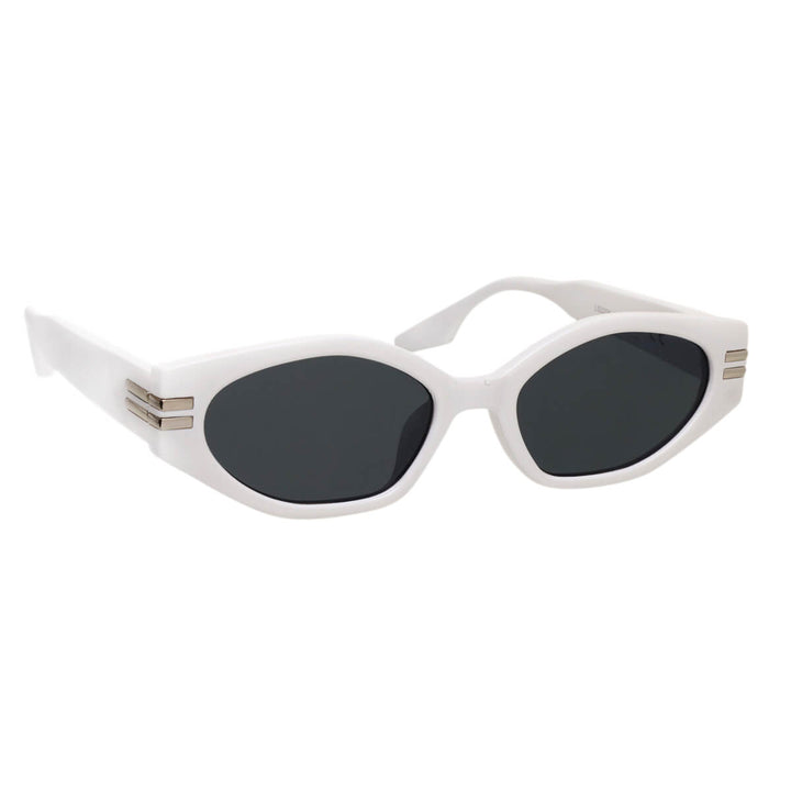 Angular oval sunglasses