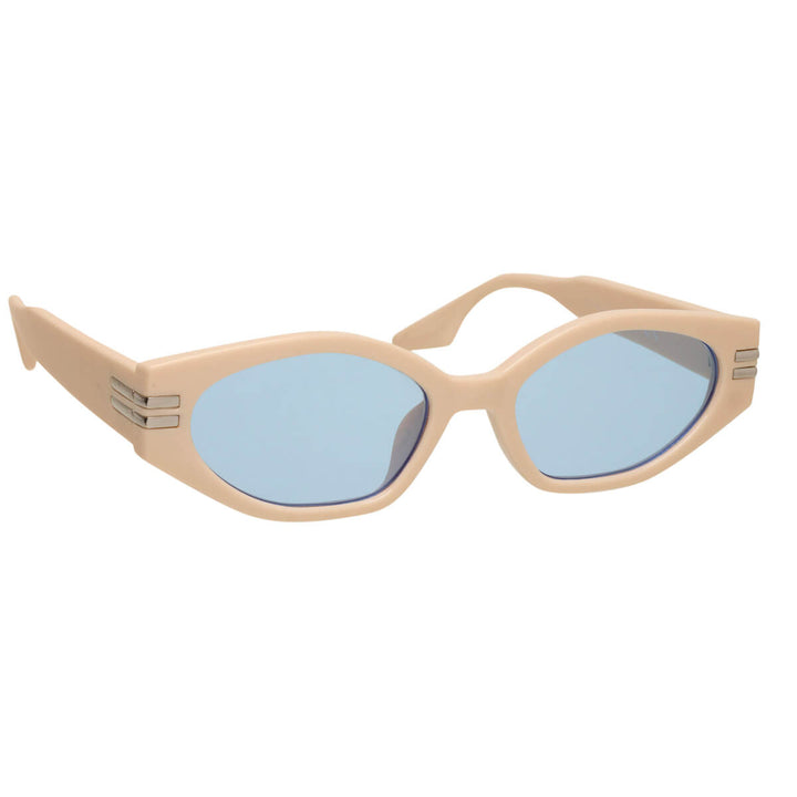 Angular oval sunglasses