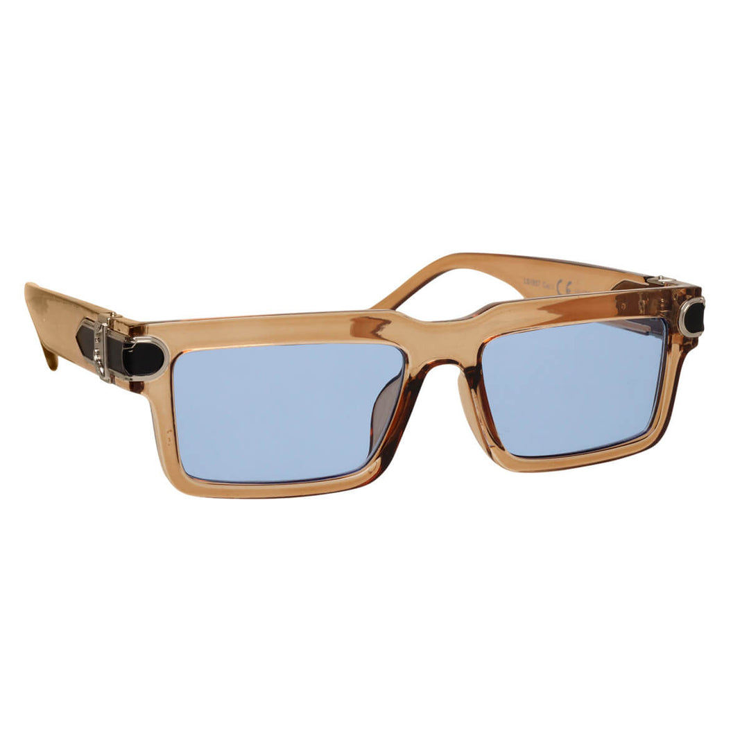 Rectangular sunglasses with decoration