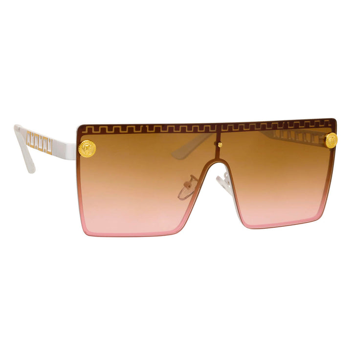 Patterned sunglasses with decoration