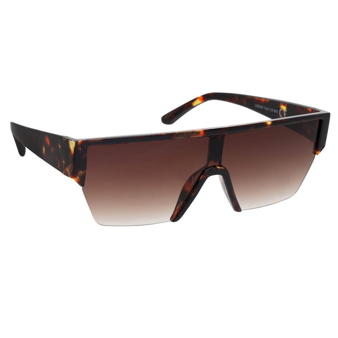 Flat angled sunglasses