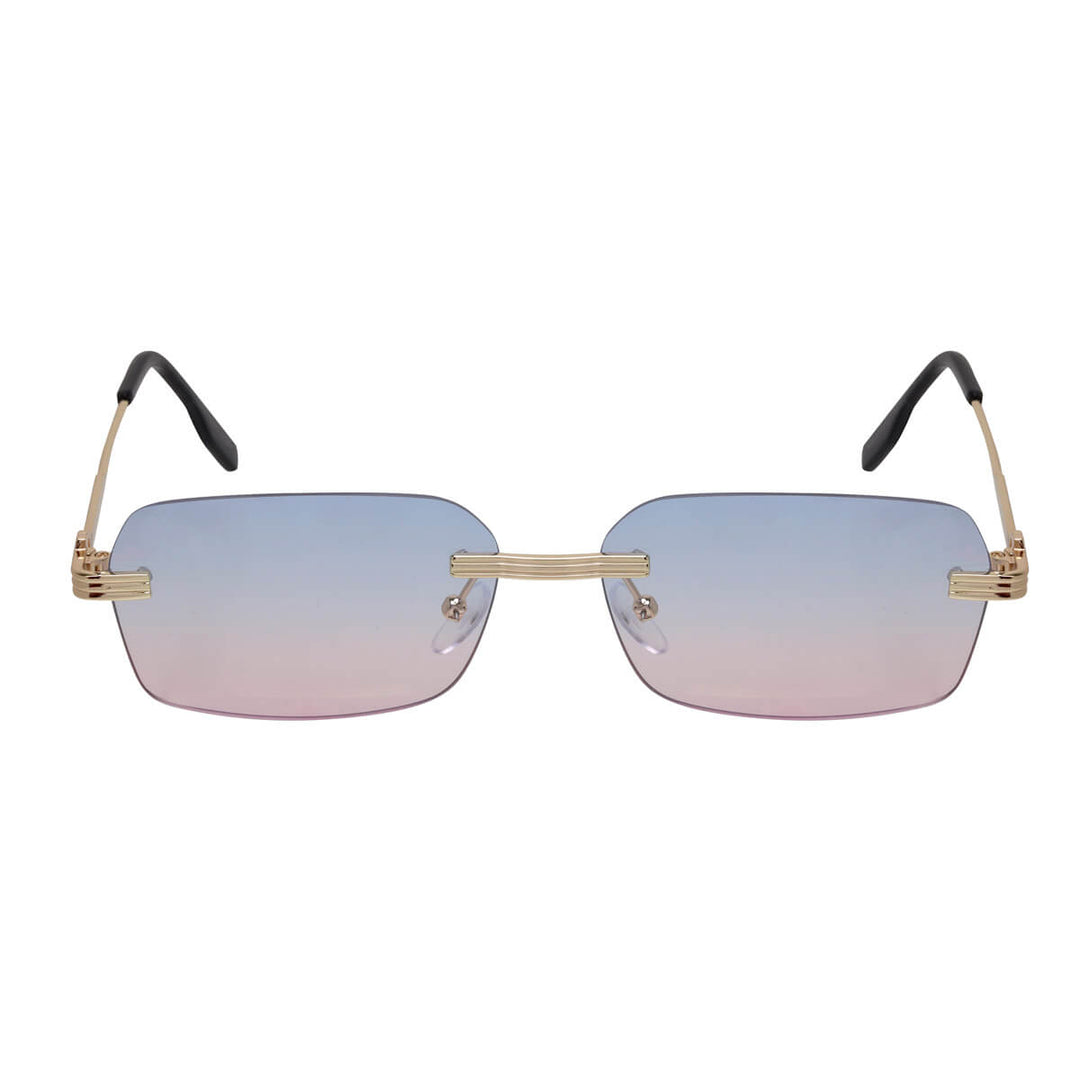 Rectangular frameless sunglasses