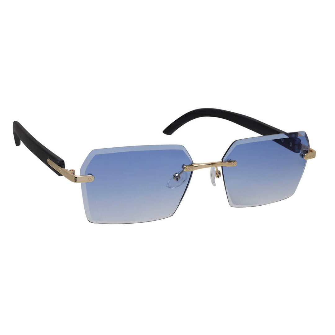 Rectangular frameless sunglasses